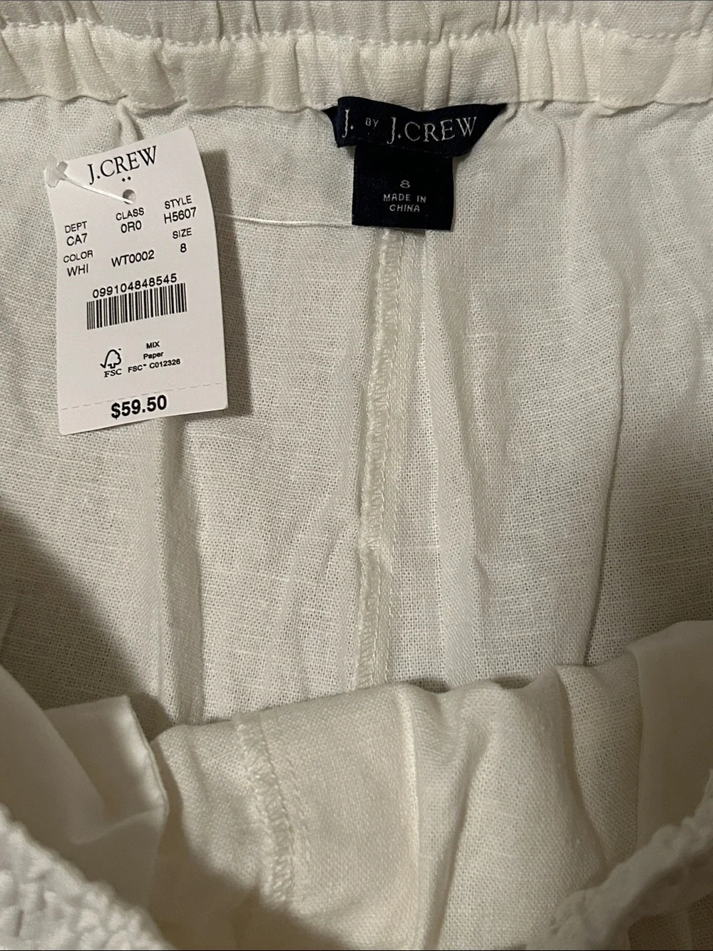 J. Crew Linen-Blend Drawstring Pants